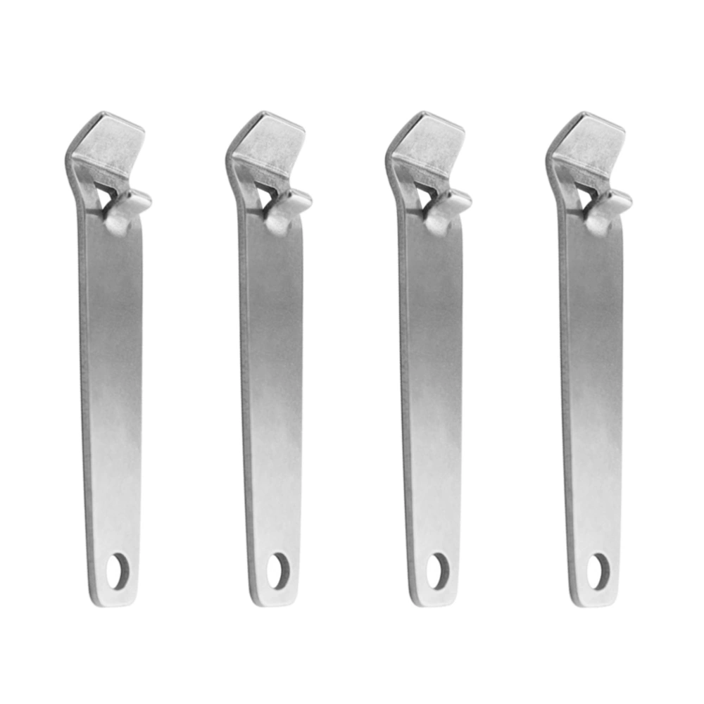 4pcs Multifunction Stainless Steel Bottle and Can Opener Portable Hand-held Lifter Party Supplies for Home Bar