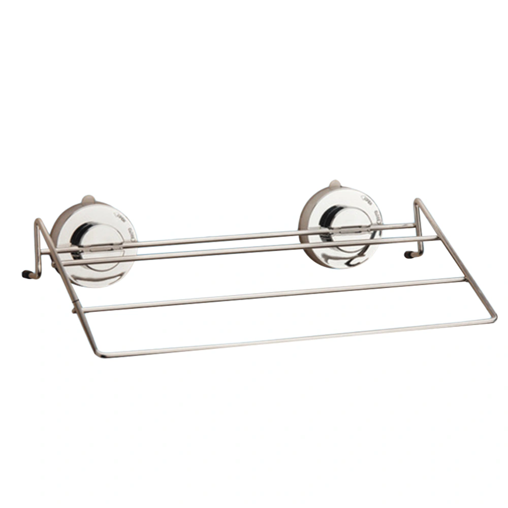 Suction Cup Stainless Steel Bathroom Multi-Pole Towel Rack Towel Bar Towel Hanger