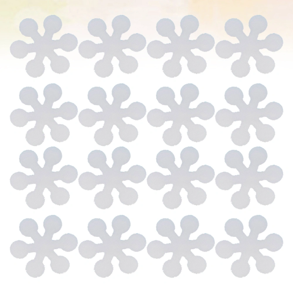 20 Pcs Snowflake Anti-slip Sticker Adhesive Bath Treads Anti-slip Strip for Bathroom Bathtub (White)