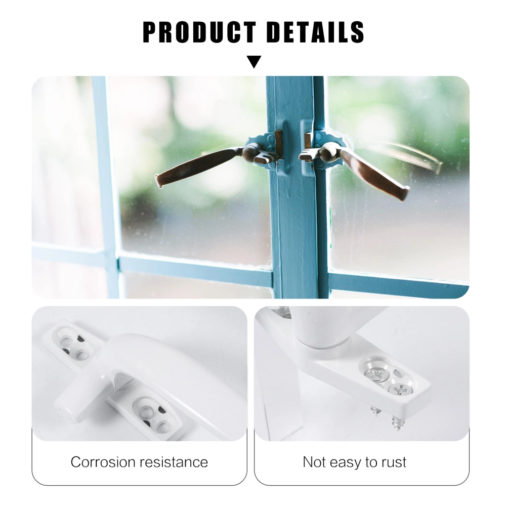 2pcs Aluminum Alloy Window Handles Window Pulls Modern Pull Handles Set