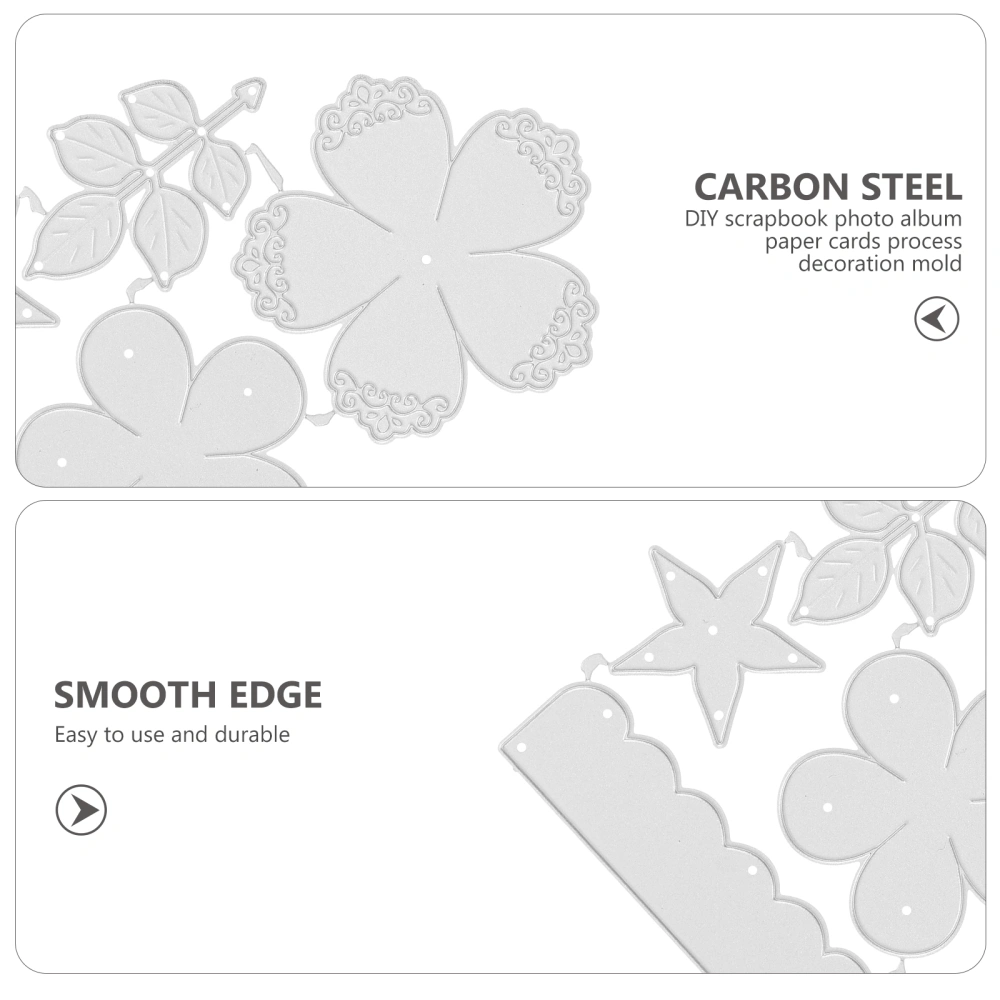 Flower Cutting Die Carbon Steel Cards Making Die Cut Embossing Stencil