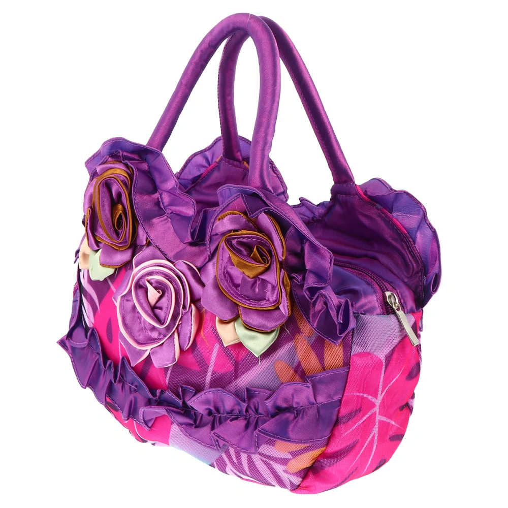 Flower Design Women Handbag Fashion Zipper Totes Bag Women Shopping Casual Bag