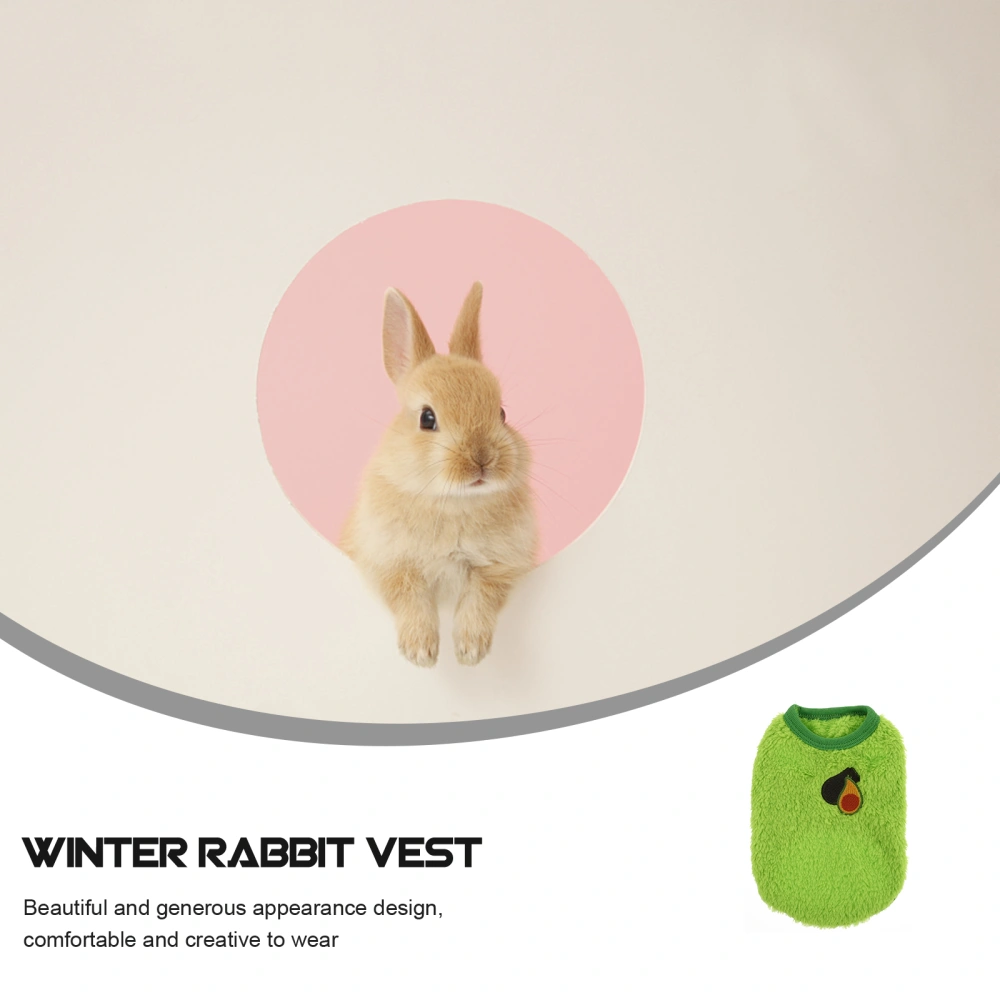 1Pc Pet Winter Clothes Decorative Rabbit Apparel Small Pet Breathable Warm Clothes