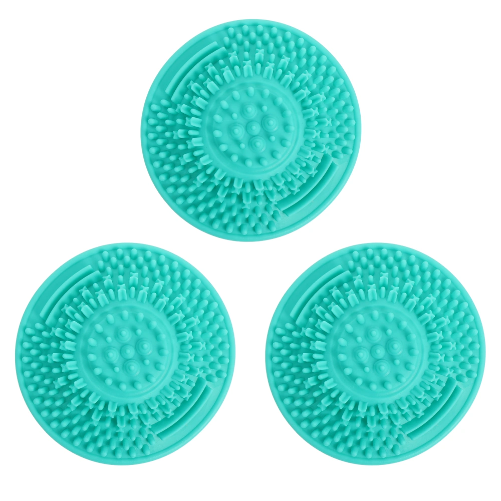 3pcs Portable Silicone Makeup Brush Cleaning Cup Mat Makeup Brush Cleaner Pad