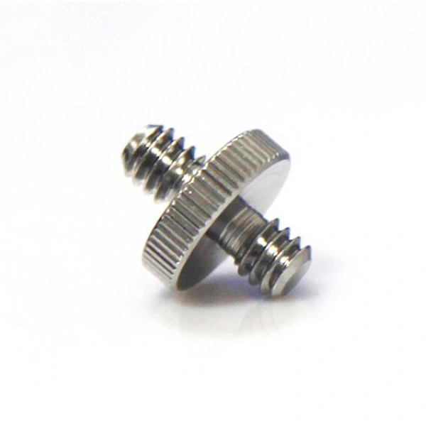 2pcs 1/4" Male to 1/4" Male Threaded Screw Adapters for Camera Tripod /Flash Mount Holder Stand
