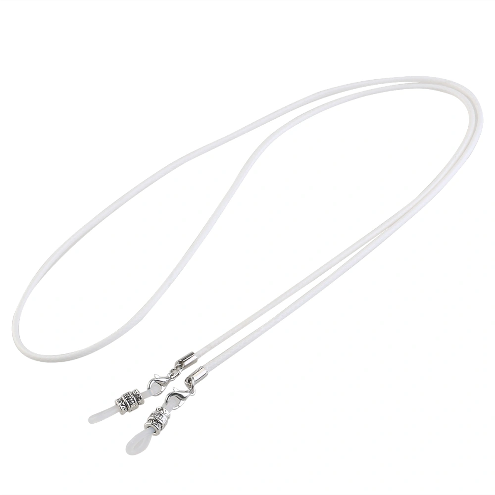 Eyeglass Sunglasses Chain Cord Neck Strap Holder Necklace (White)