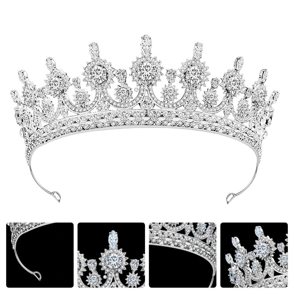 Bridal Crown Tiara Rhinestone Women Headband Wedding Headpiece Hair Jewelry