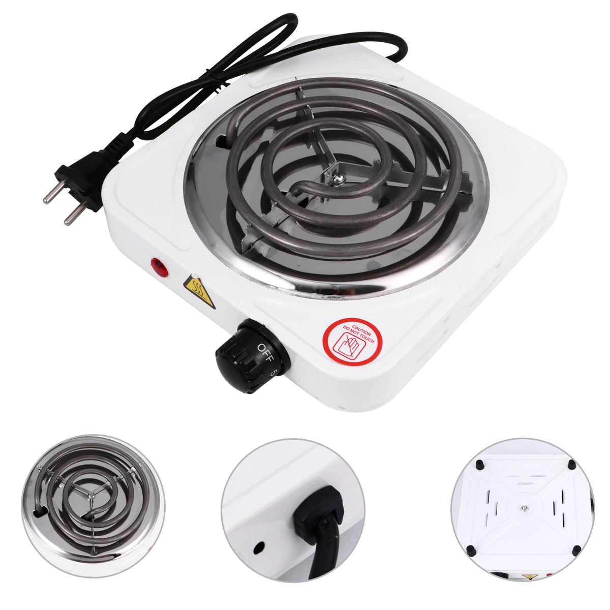 1000W Electric Heater Stove Practical Electric Heater Single Burner (EU Plug)