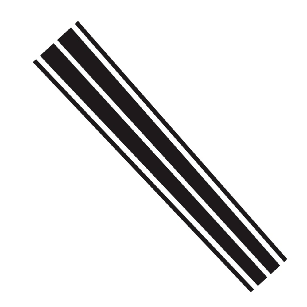 1 Set Universal Stripe Hood Sticker Vehicle Decal Decoration for Car Use