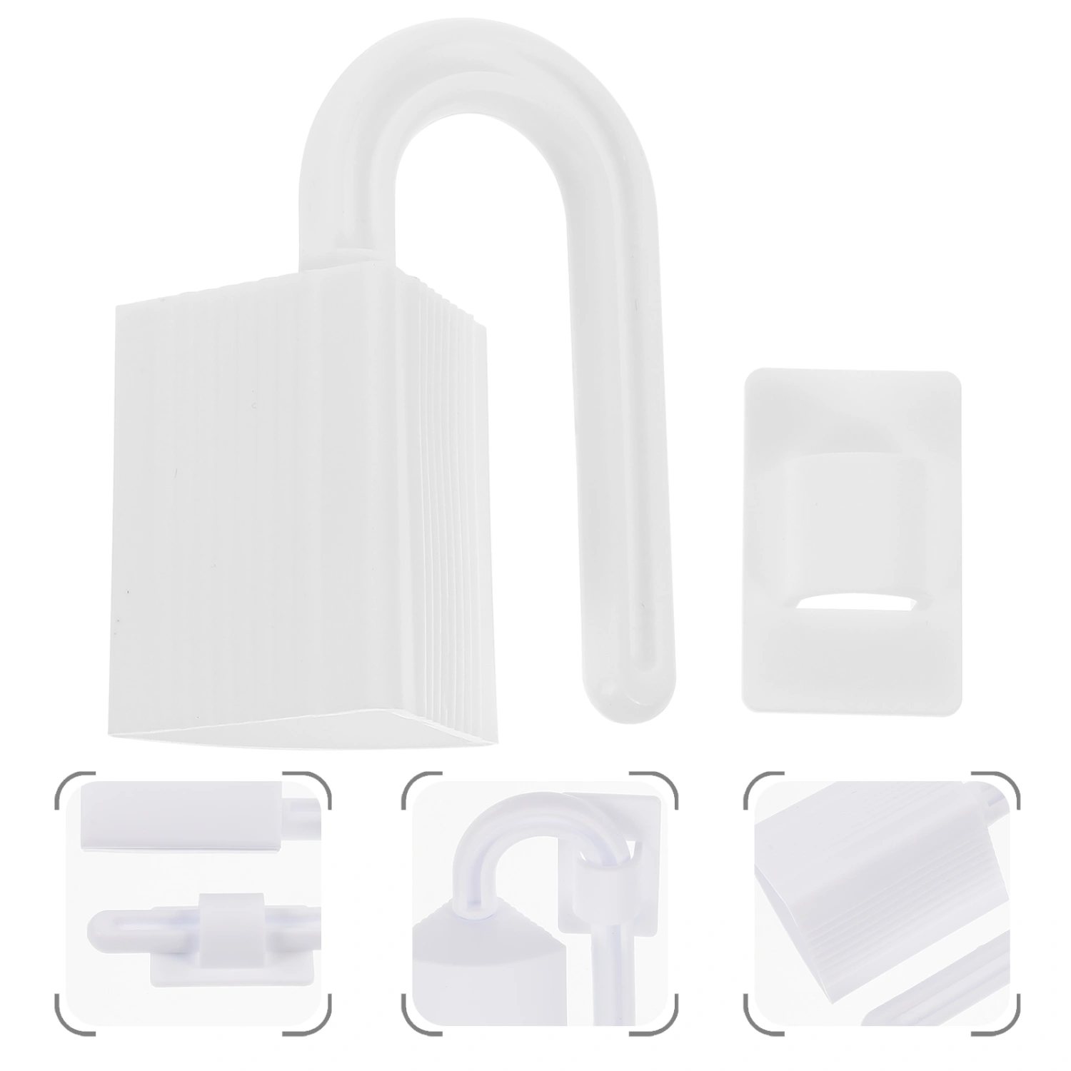 2pcs Safety Door Holders Anti-Clip Hand Door Clips Baby Door Stoppers (White)
