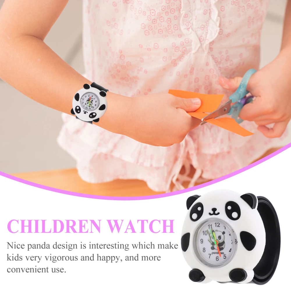 2 Pcs Kids Lovely Watch Portable Watch Silicone Watch for Children Panda Watch