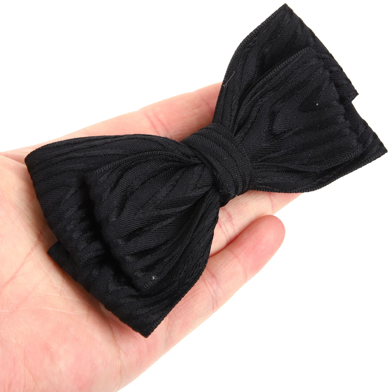 1 Set Men Pre-tied Bow Ties Pocket Square Handkerchief for Bridegroom Groomsmen