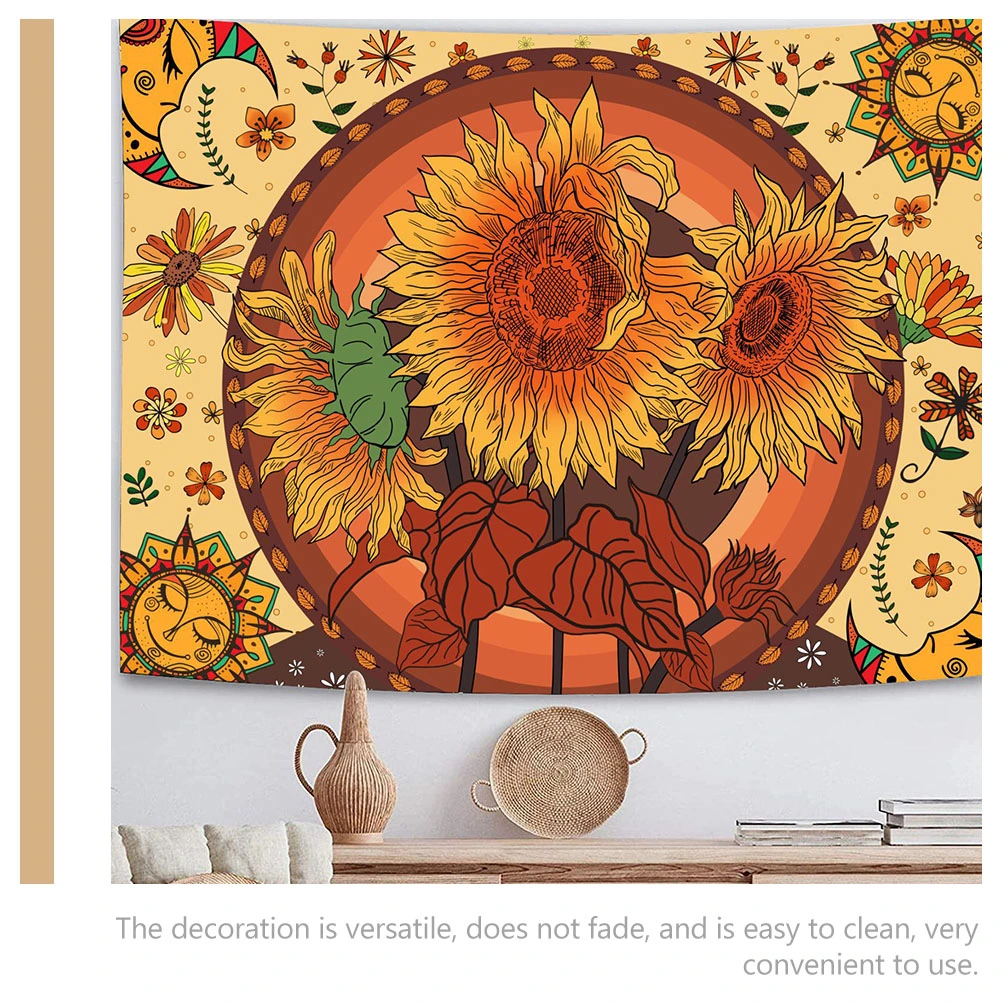 Mandala Tapestry Sunflower Tapestry Background Wall Hanging Tapestry Bohemia Style Tapestry