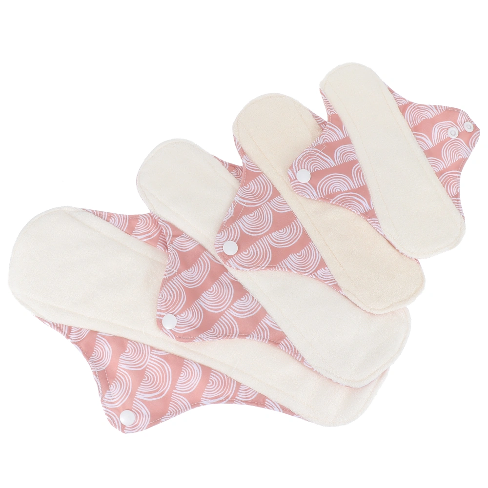 4pcs Washable Sanitary Pads Women Nursing Mats Breathable Menstrual Pads