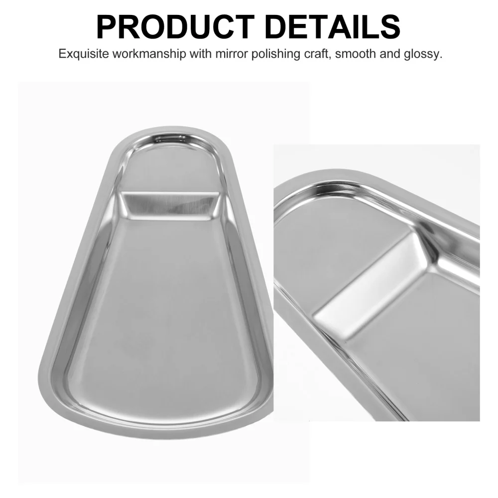 1Pc Stainless Steel Serving Tray Multi-functional Spoon Ladle Plate for Kitchen