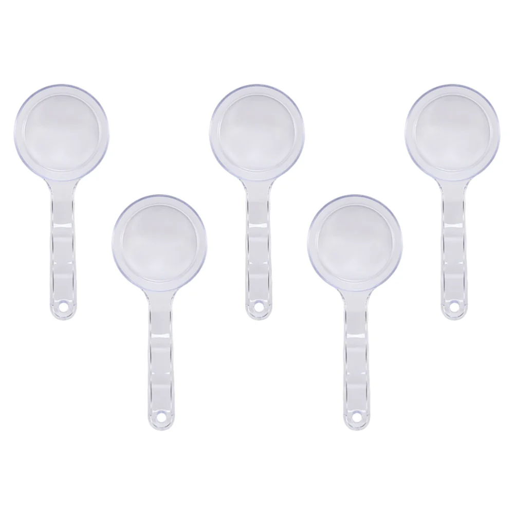 5Pcs DIY Facial Mask Measuring Spoons Mask Powder Gauge for Salon Transparent