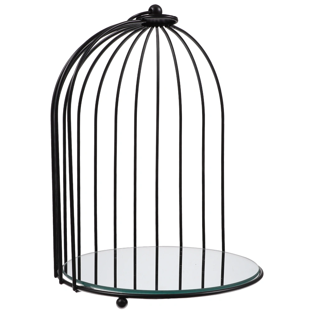 Nordic Style Storage Rack Dessert Display Rack Bathroom  Birdcage Shape Sundries Holder