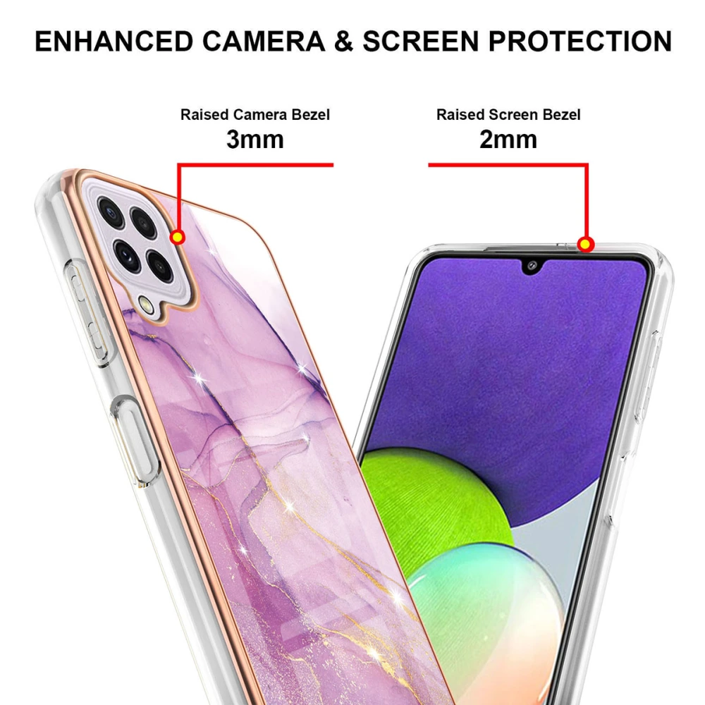 Personality Back Luxury Printing Phone TPU Case Compatible with A22 4G/M32