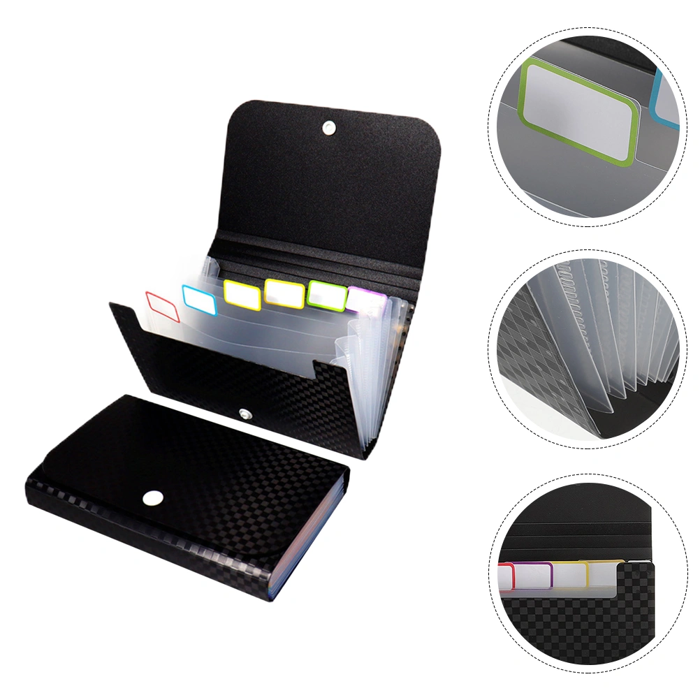 2pcs Multi-layer Document Folders Small Folder Bags Receipt Holders for Outdoor