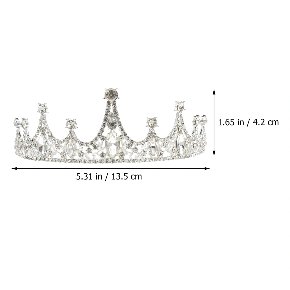 1Pc Retro Style Bride Wedding Tiara Woman Charming Crown Headdress Decor