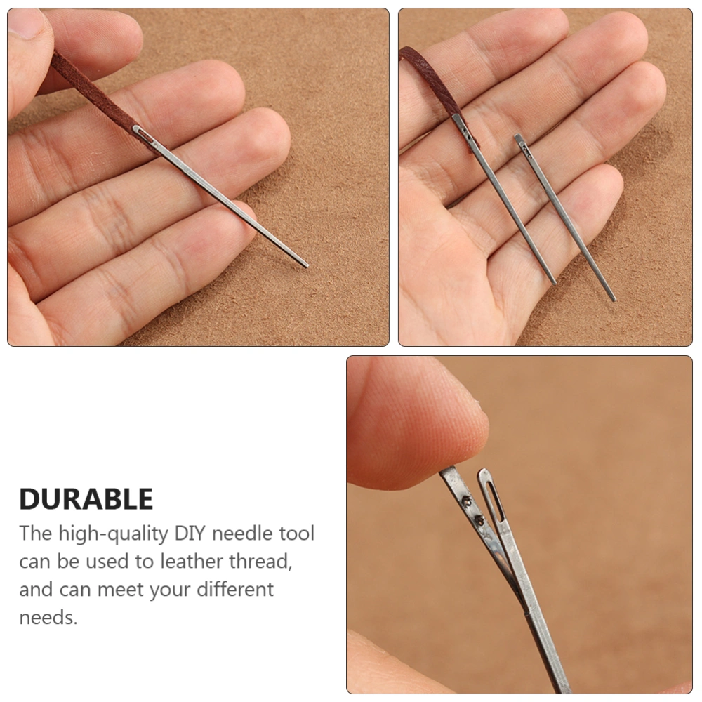 5pcs Leather Thread Needles DIY Needle Tool Leather Rope Needle Practical Device