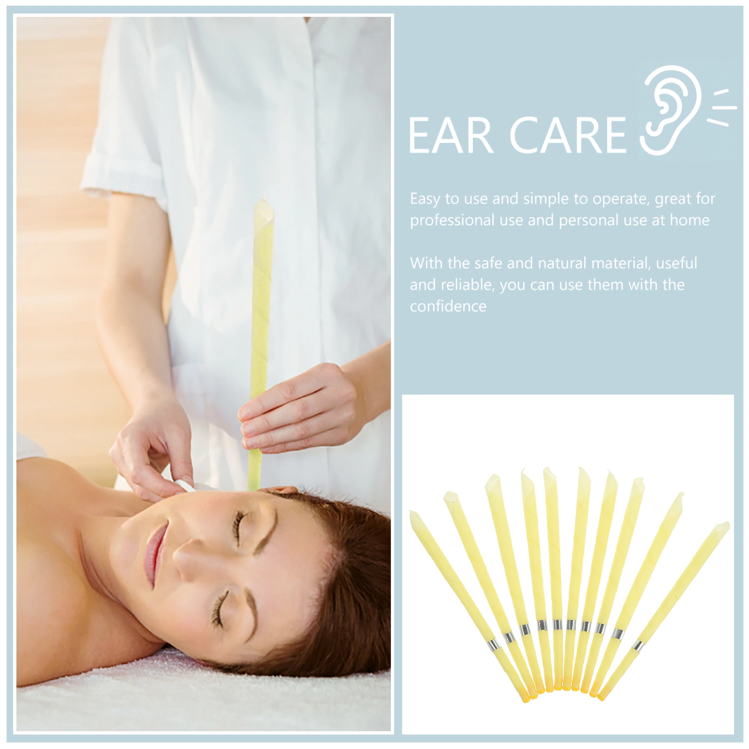 1 Set Ear Wax Removal Tool Ear Wax Candles Beeswax Candle Drip Protectors