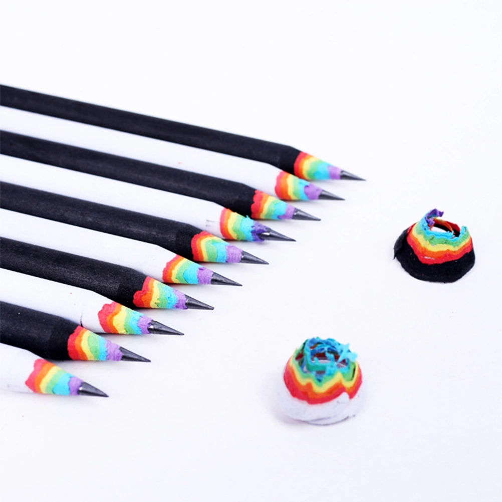 5Pc Wooden 2B Pencils Sets Environmental Protection Drawing Painting Pencils for Drawing and Writing (White)