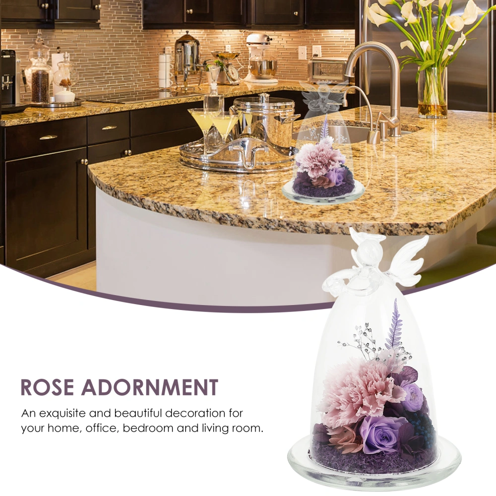 Eternal Rose Decor Preserves Immortal Flowers In Glass Romantic Gift