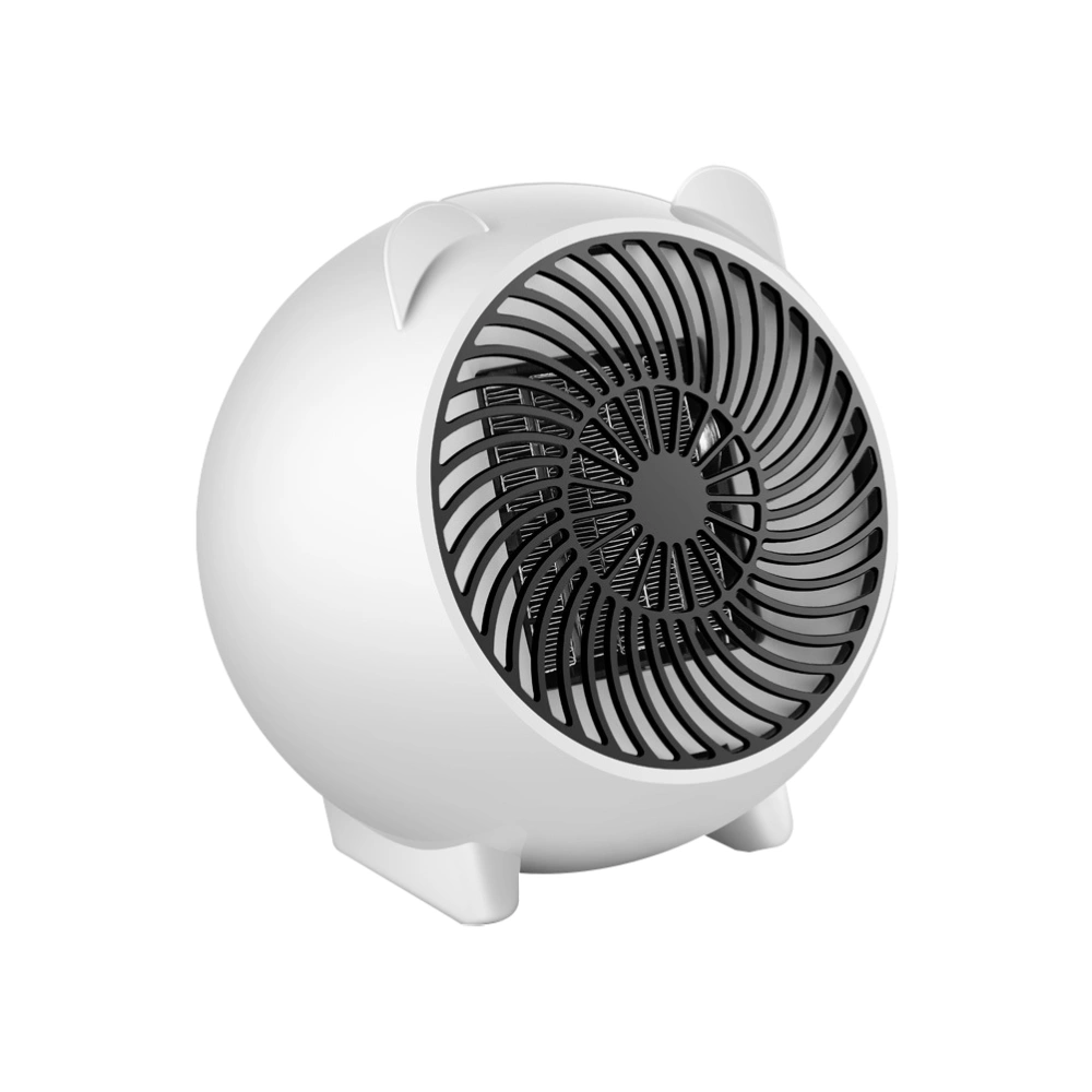 1pc Desktop Fan Heater Portable Heater for Bedroom Living Room (EU Plug)