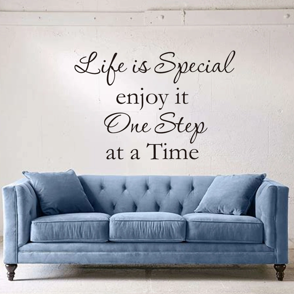 Life is Special Enjoy It One Step At a Time Vinyl Wall Decals Quotes Saying Wall Art