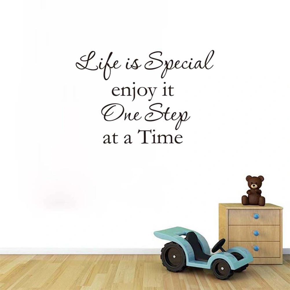 Life is Special Enjoy It One Step At a Time Vinyl Wall Decals Quotes Saying Wall Art