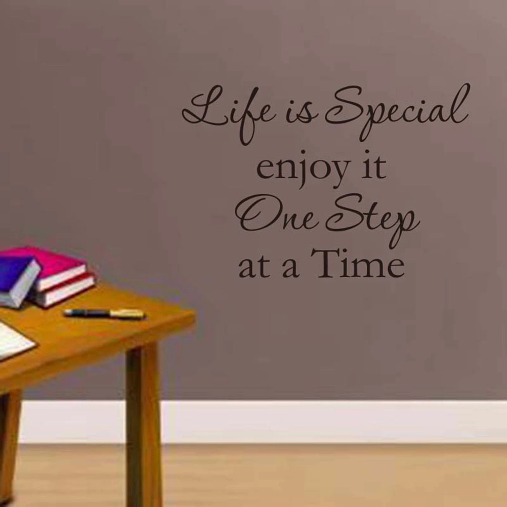 Life is Special Enjoy It One Step At a Time Vinyl Wall Decals Quotes Saying Wall Art