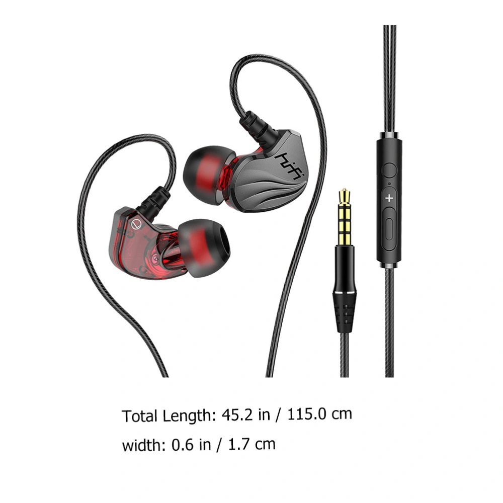 1pc 3.5mm In-ear Heavy Bass Mobile Phone Tablet Universal Wired Earphone