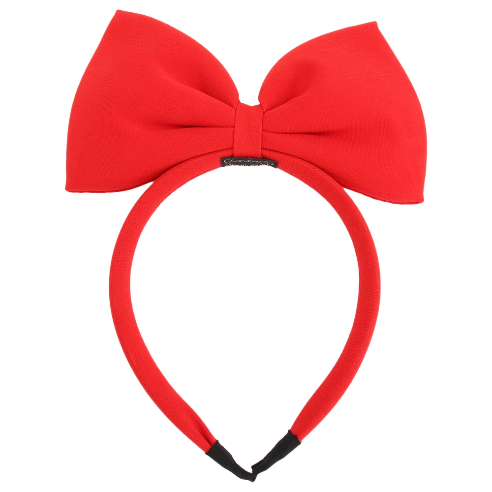 Red Bowknot Headbands Big Bow Hair Hoops Baby Girls Headwears for Christmas Children's Day Birthday Party (Red)