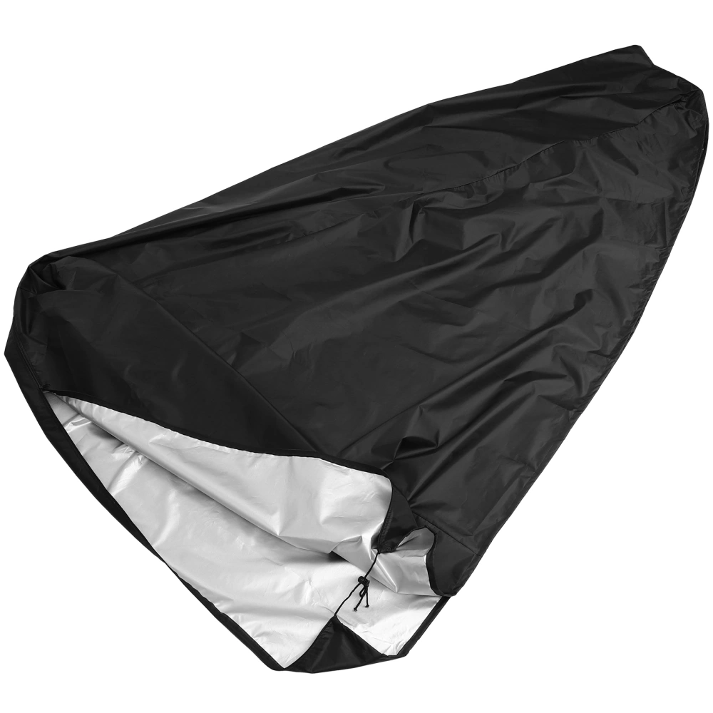 Treadmill Cover Dust-proof Waterproof Running Machine Cover for Home Gym (Black)