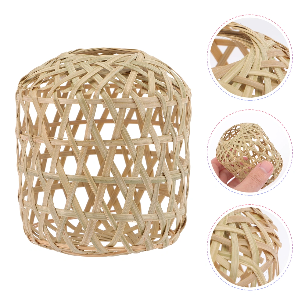 Bamboo Woven Lamp Shade Rustic Style Hanging Lamp Shades Pendant Lamp Cover