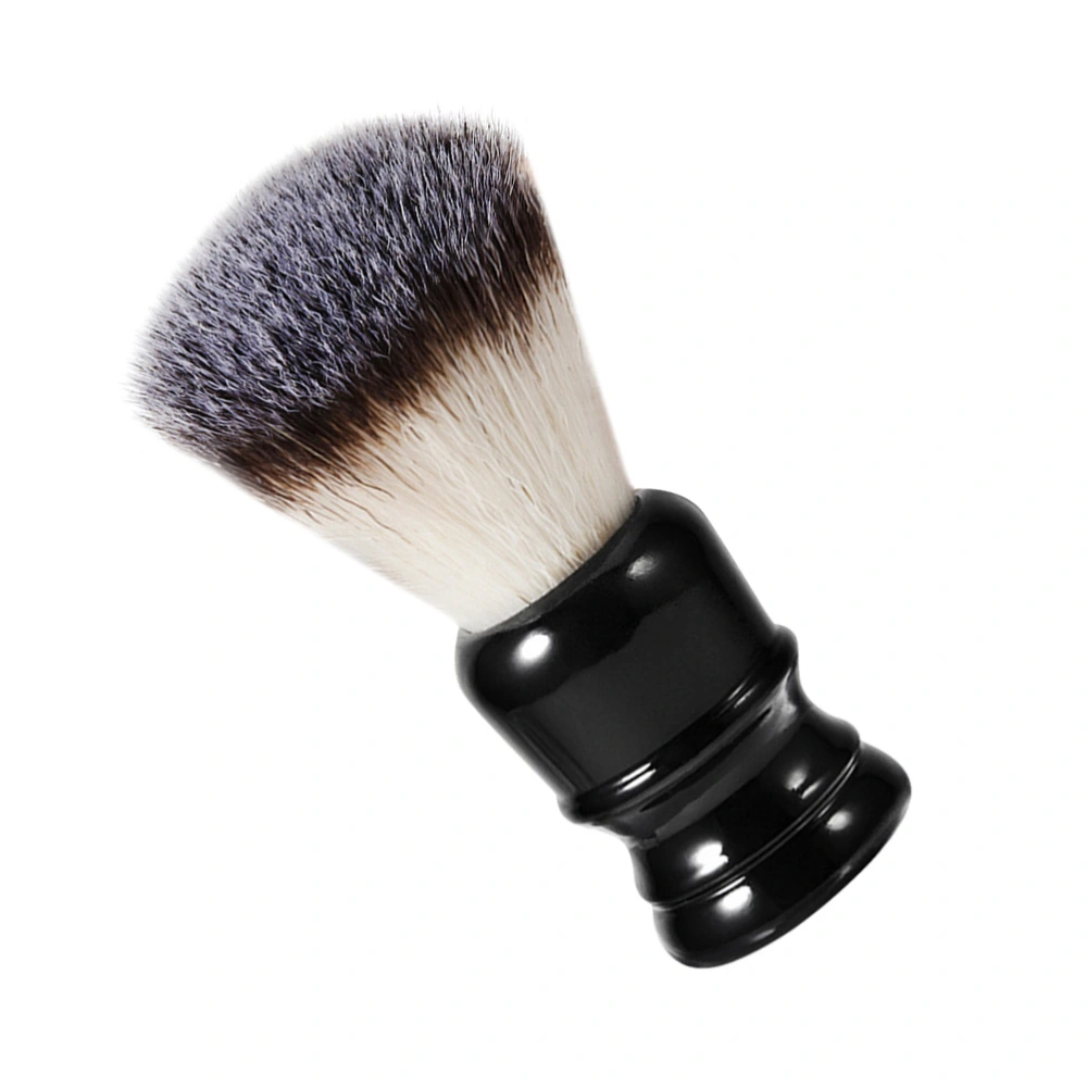 1PC Whisker Brush Resin Handle Nylon Shaving Brush Portable Simple Beauty Makeup Tool for Men Use Black