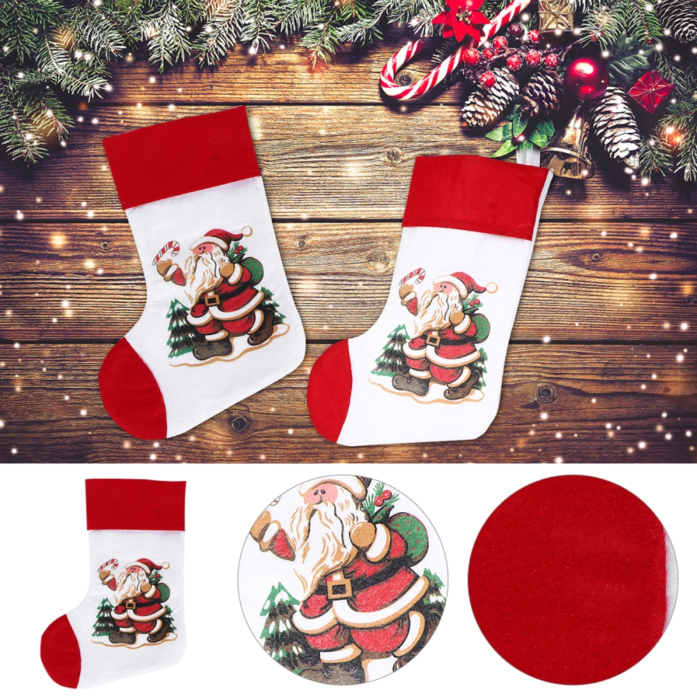 Christmas Stockings Shaped Gift Bag Socks Candy Sweets Pouch Storage Bag