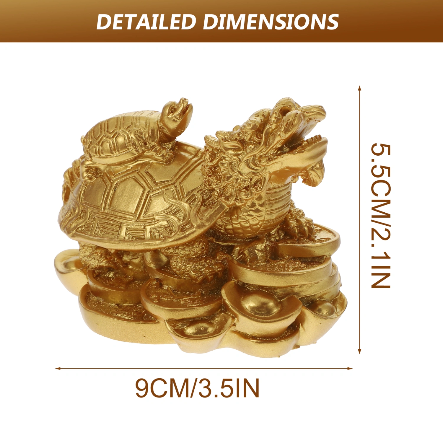 1Pc Resin Turtle Dragon Household Decor Desktop Animal Adornment Resin Crafts