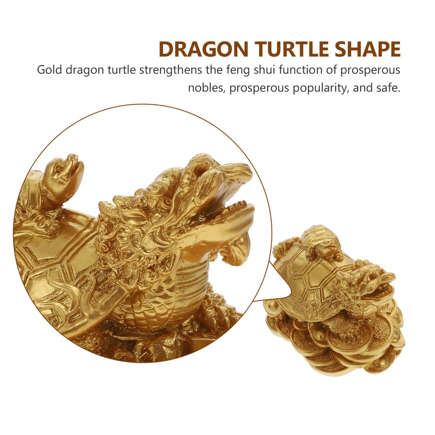 1Pc Resin Turtle Dragon Household Decor Desktop Animal Adornment Resin Crafts