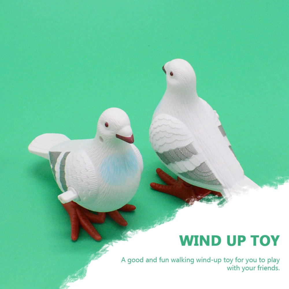 5pcs Wind-Up Pigeon Toy Kids Pigeon Plaything Kids Interactive Toy Desktop Decor