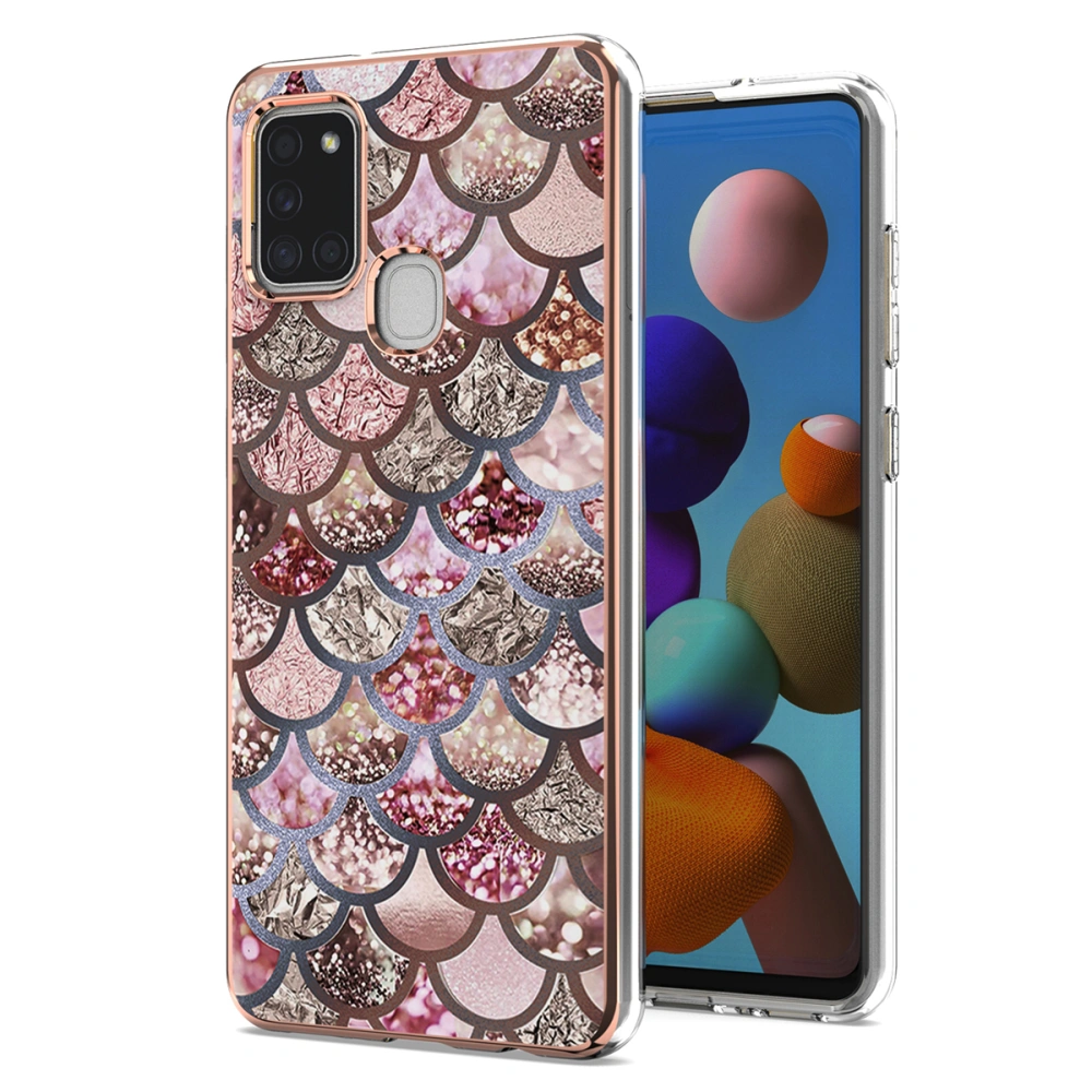 Luxurious Pattern Phone Cover Anti-Scratched Phone Shell Compatible with A21s