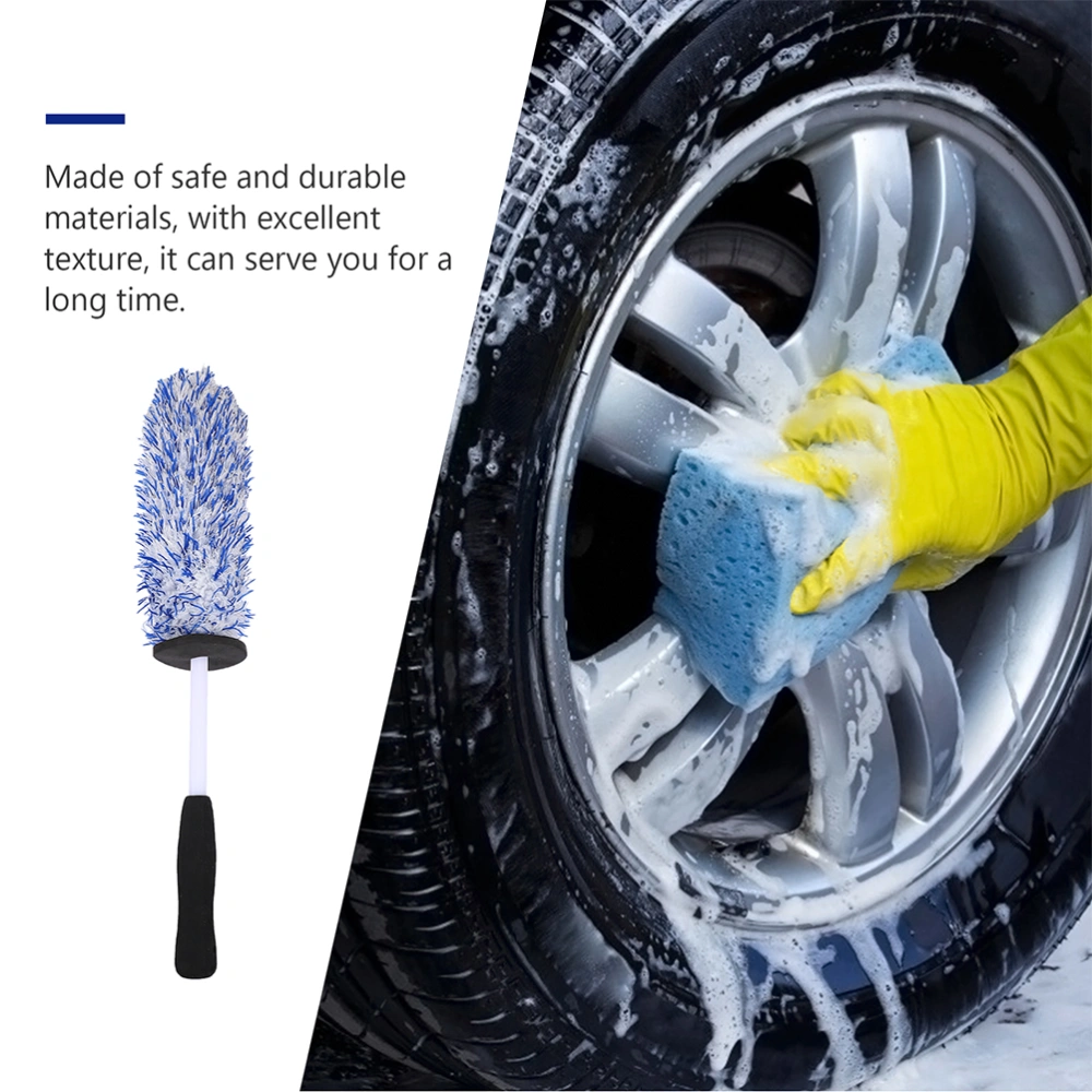 2 Pcs Car Wheel Brush Wheel Cleaning Brush Practical Car Tyre Brush Washing Brush