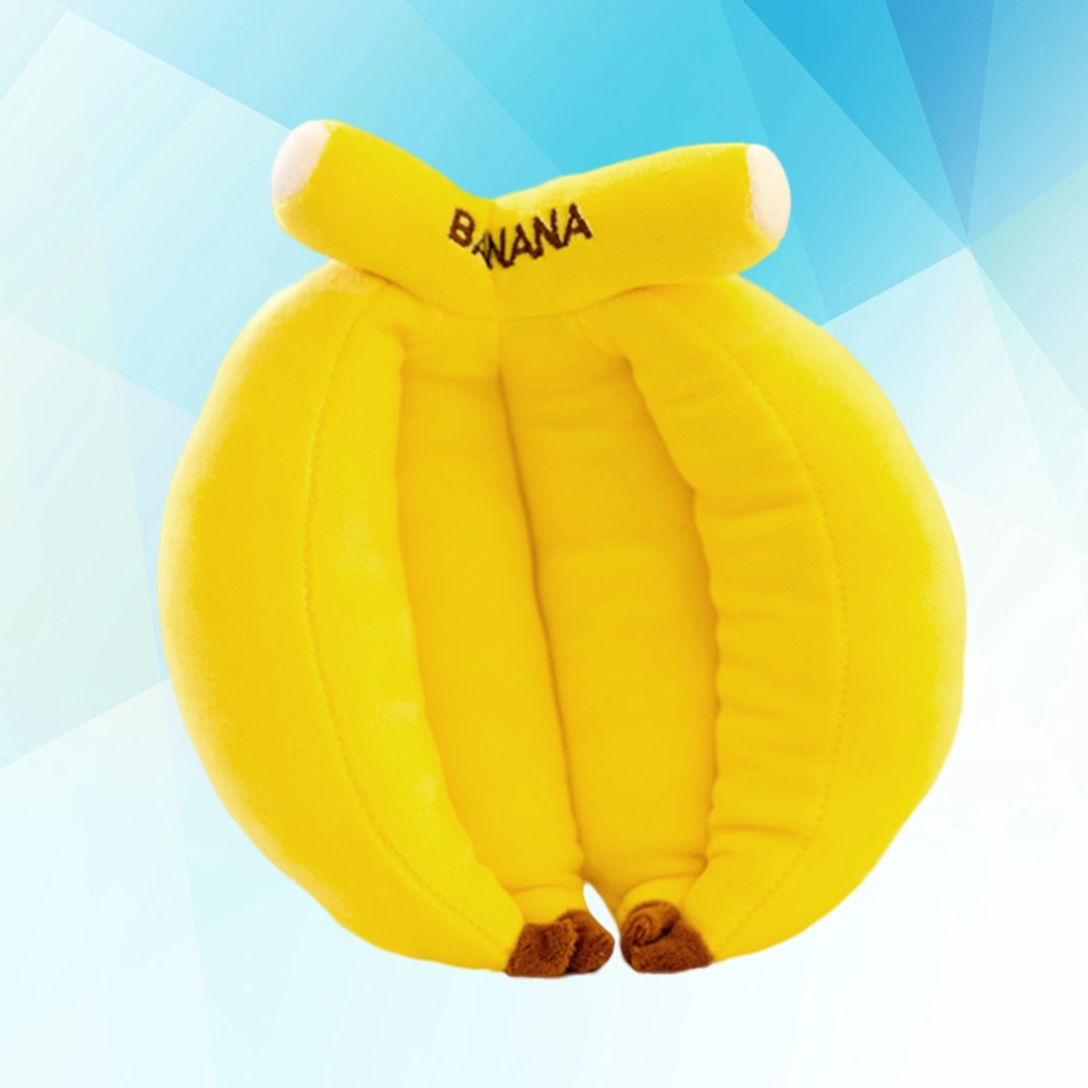 Banana Stuffed Doll Simulation Fruit and Vegetable Plush Toy Cartoon Adorable Toy for Kids Children Toddlers Gift Home Decor(22cm)