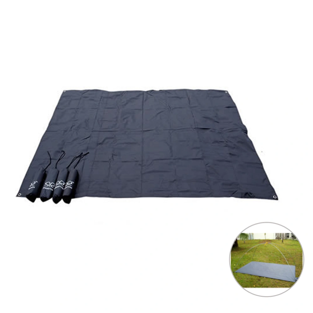 210×200CM Sand Free Beach Mat Camping Picnic Large Mattress Waterproof Multi Functional Mat for Travel Outdoor (Black)