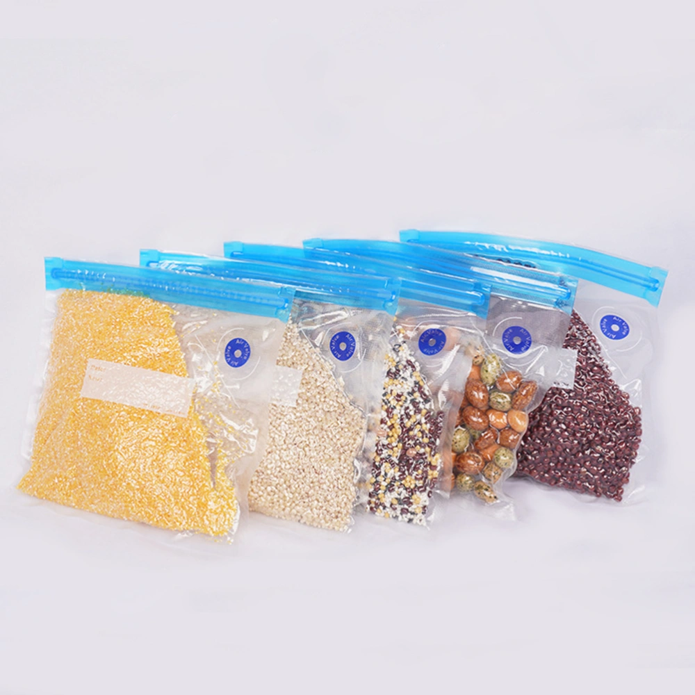 12pcs Vacuum Compression Bags Sealing Food Storage Pouches Deli Packaging Bag for Home Kitchen (10 22x21cm Bags+2 Sealing Clips)