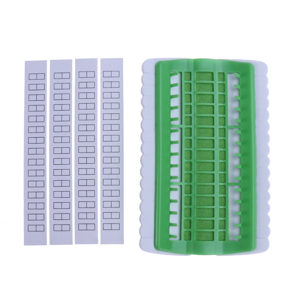 Floss Organizer Cross Stitch Kit Embroidery Thread Organizing with 30 Positions Craft Tools(Green)