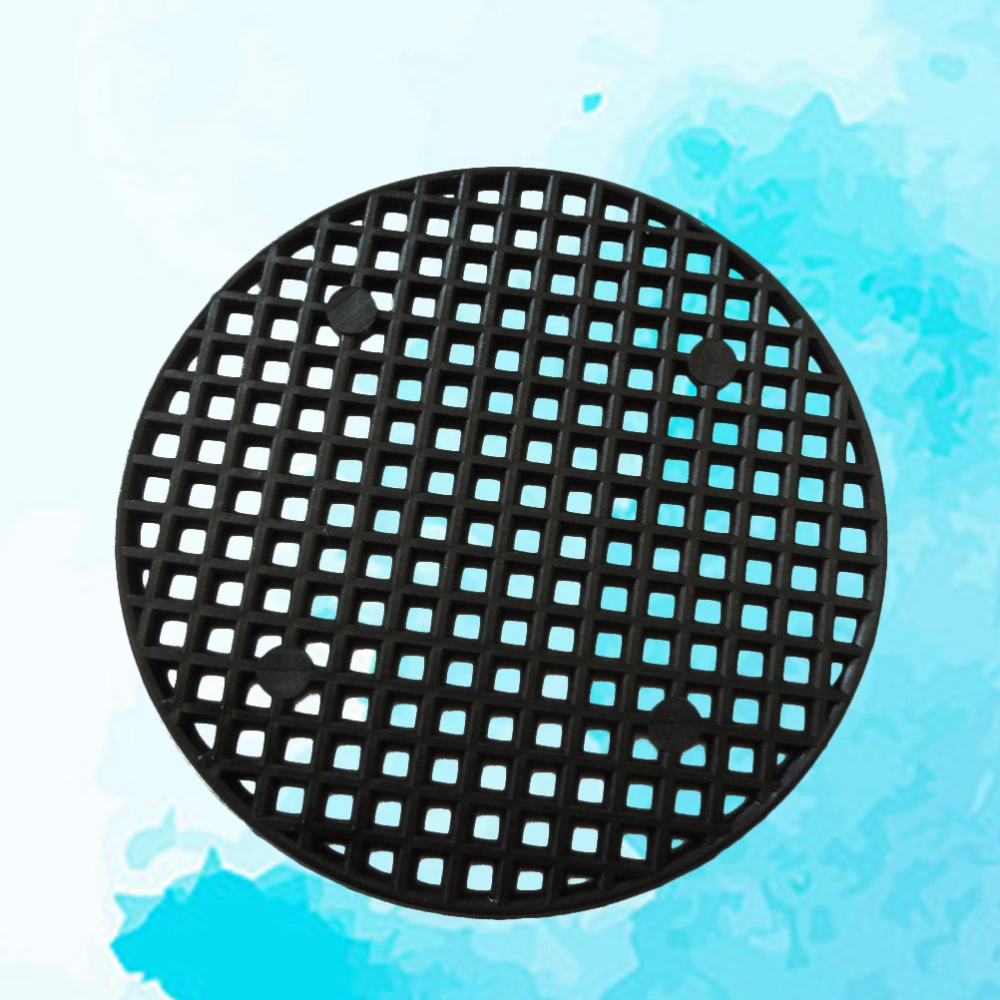 24 Pcs Plastic Flower Pot Mesh Pad 7.5cm Diameter Bottom Grid Mat Prevent Soil Loss Leak-proof Pad Anti-corrosion Breathable Net