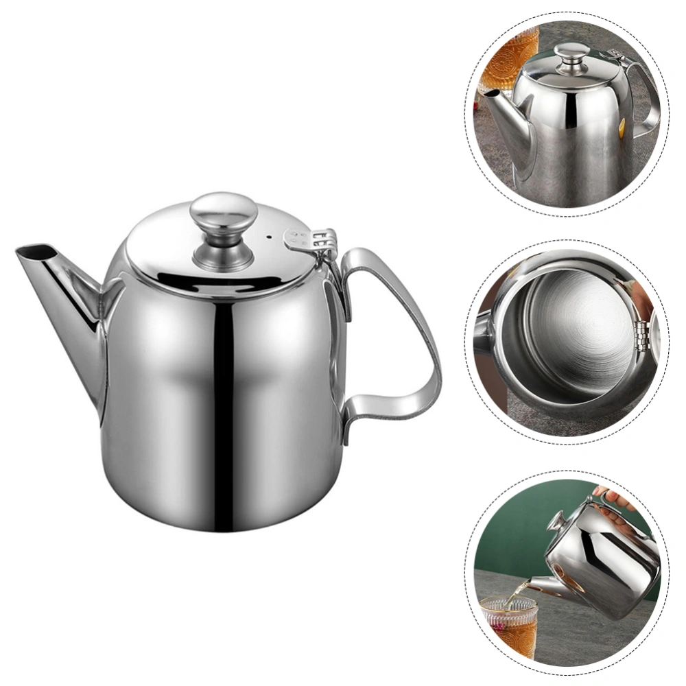 1pc Stainless Steel Kettle Tea Kettle Home Teakettle Tea Pot for Home(Silver)