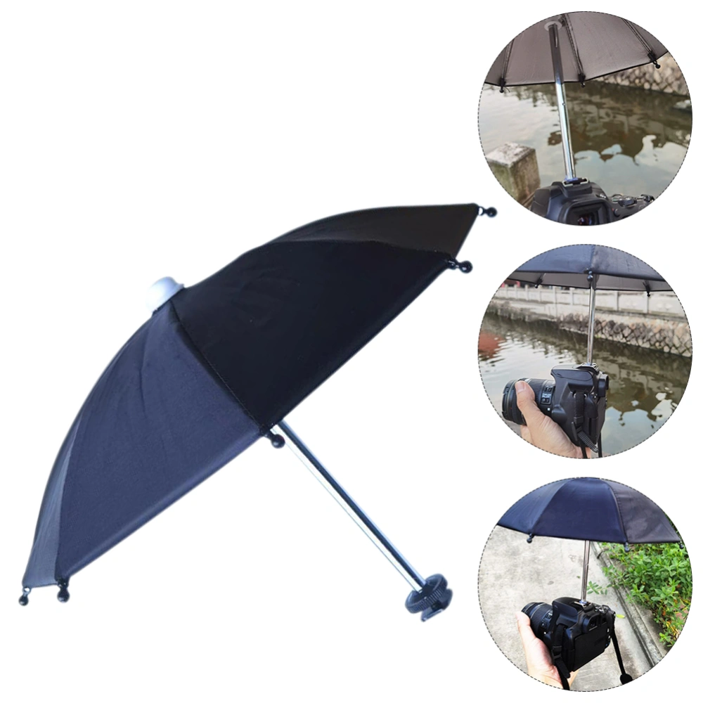 1 Set Outdoor Camera Umbrella SLR Umbrella Fixing Base for Sunny Rainy Days